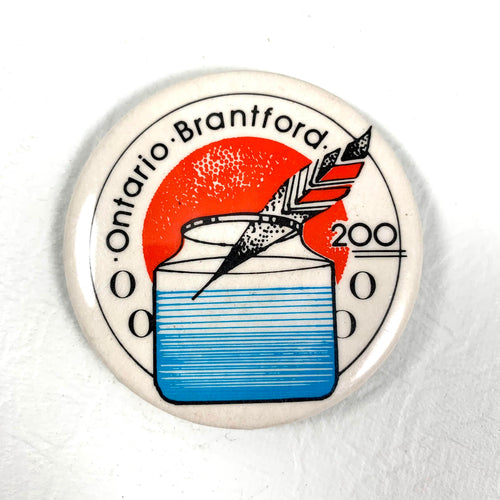 Brantford Ontario 200 Button - 1981