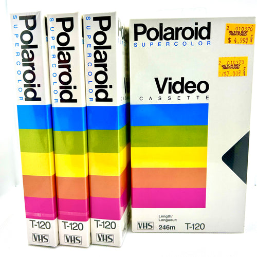 Polaroid SuperColor T-120 Blank VHS - NEW