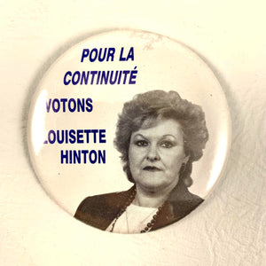 Louisette Hinton Election Button