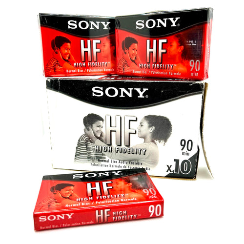 Sony HF 90 Blank Cassette - 10 Pack - NEW