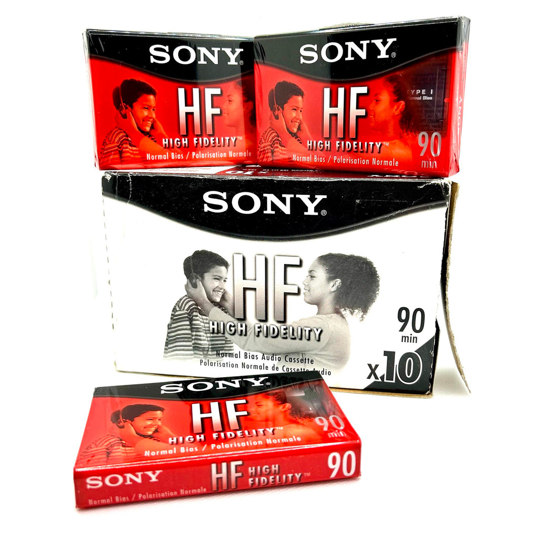 Sony HF 90 Blank Cassette - 10 Pack - NEW