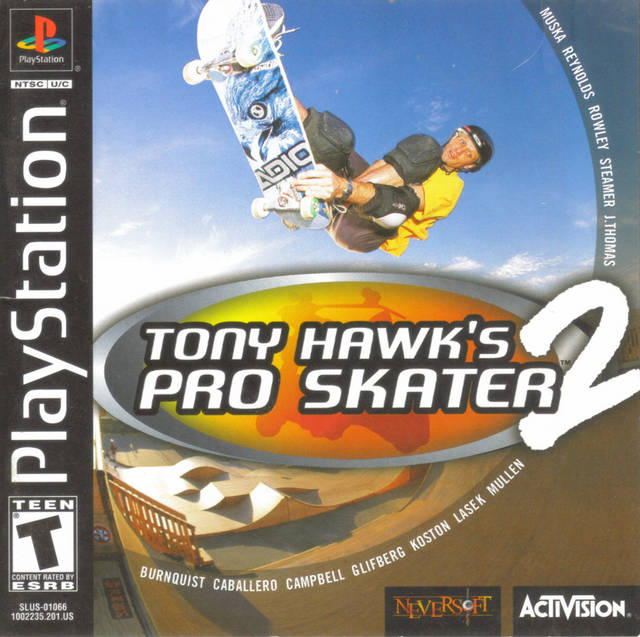 Tony Hawk Pro Skater 2 - No Back Case Art
