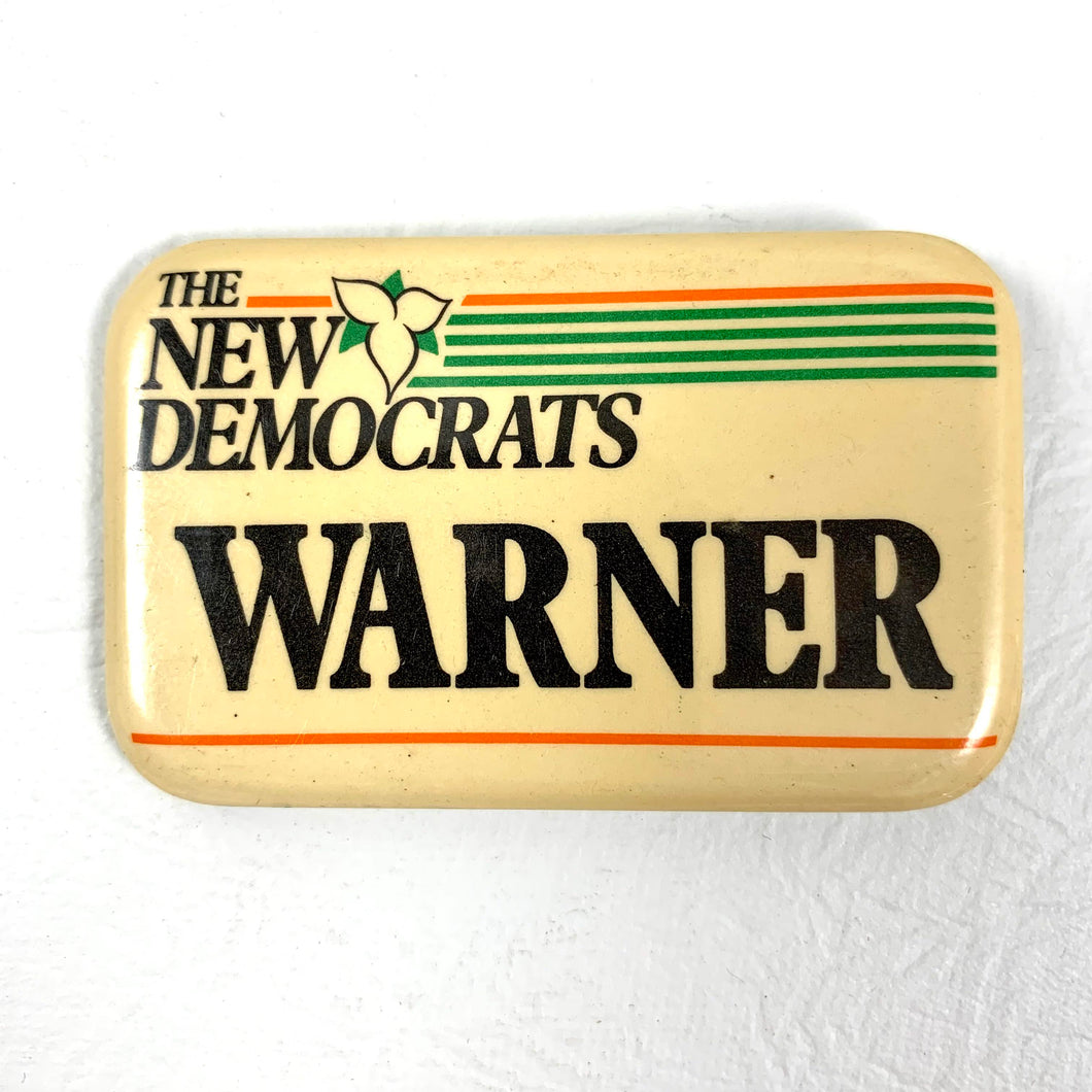 The New Democrats Warner Button - 1989