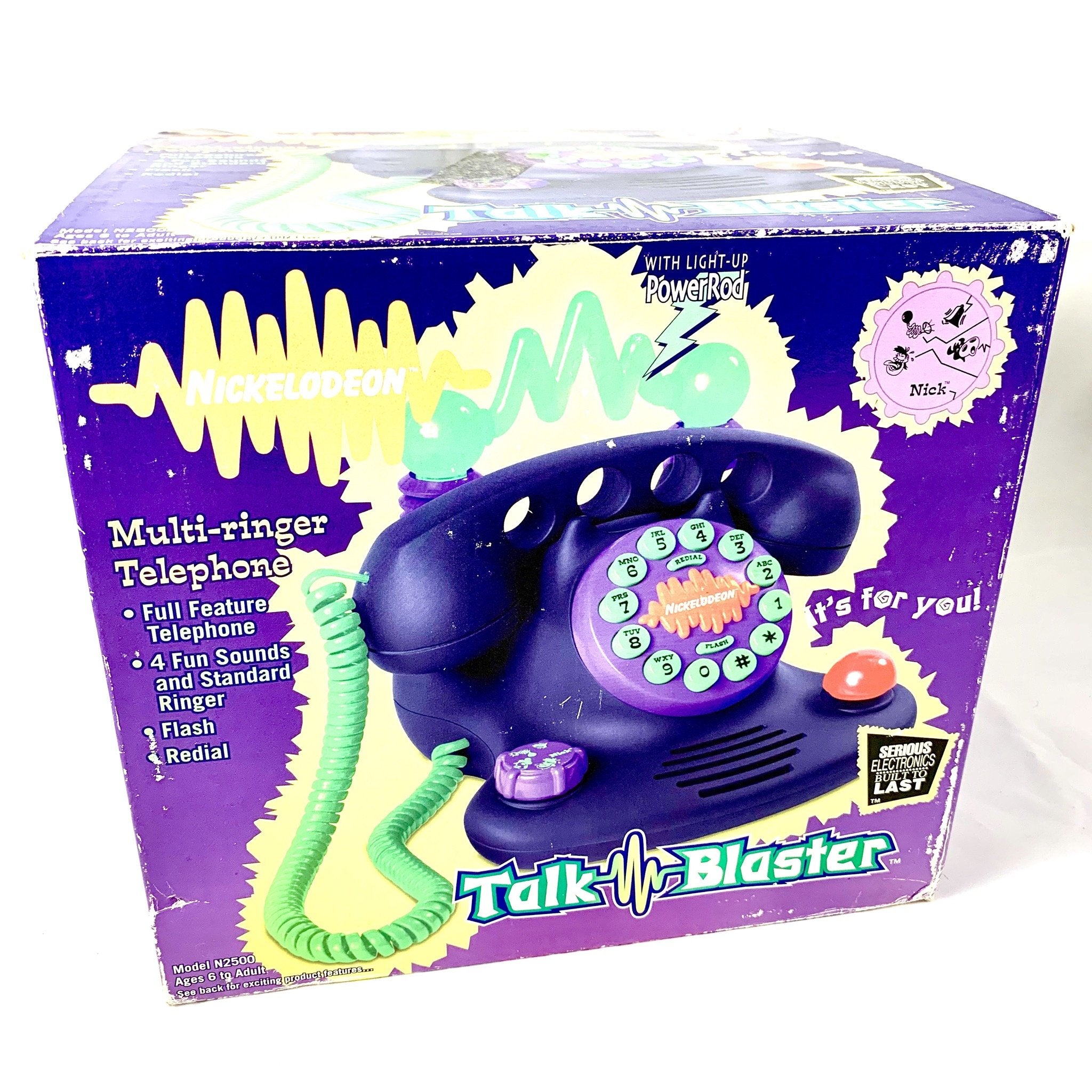 ★TALK BLASTER★ニコロデオン電話器ヴィンテージ★珍品★ Vintage 1997 Nickelodeon TALK BLASTER Land Line Telephone