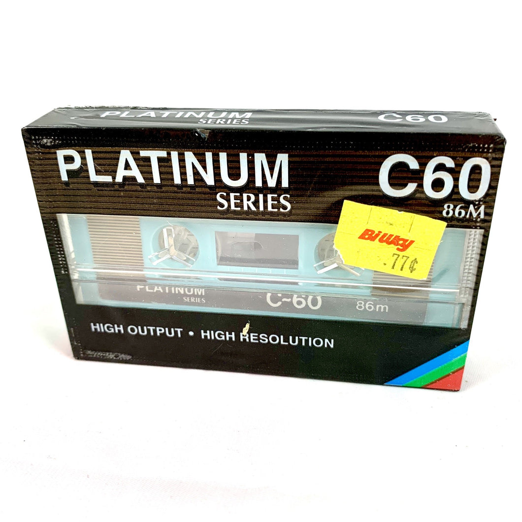 Platinum Series C90 Cassette Blue NEW