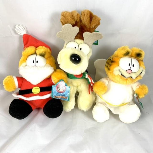 Garfield Christmas McDonalds Plushies