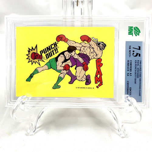 Punch-Out!! Bam! Sticker - MNT 7.5