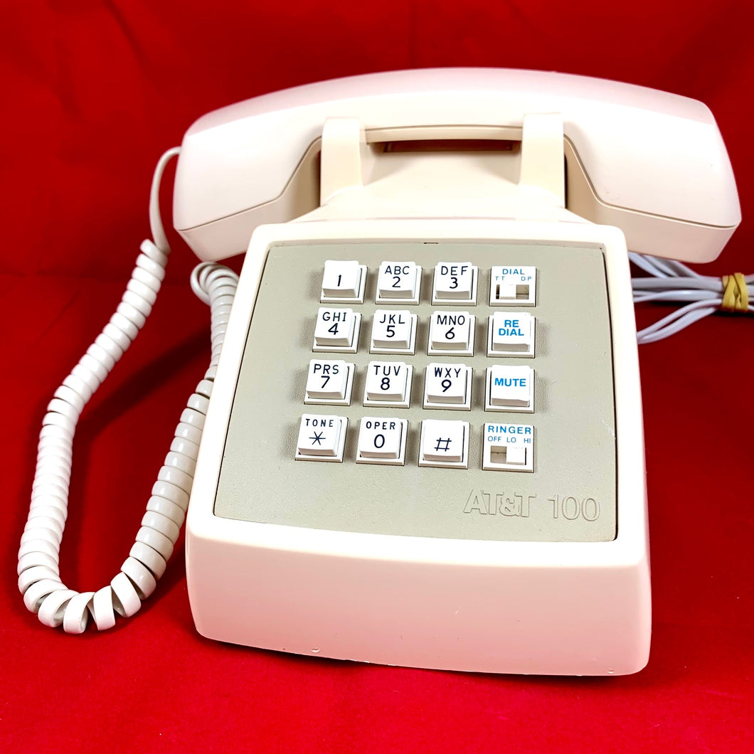 AT&T 100 Push Button Telephone - 1988