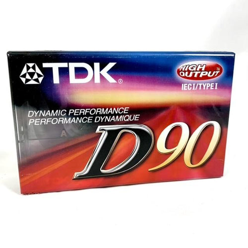 TDK D90 Blank Cassette NEW