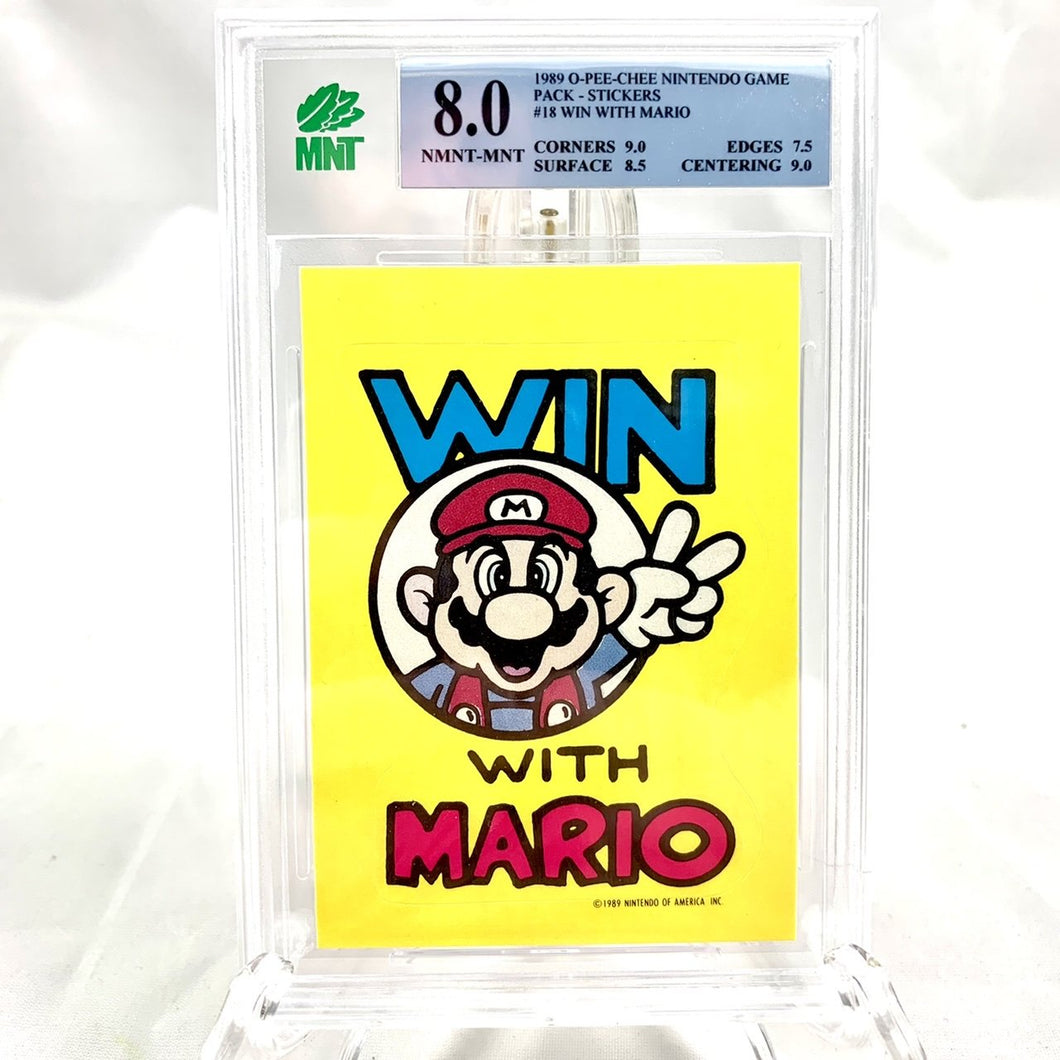 Super Mario Bros - Win with Mario - Sticker MNT 8.0