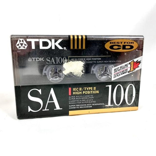 TDK SA100 Blank Cassette NEW