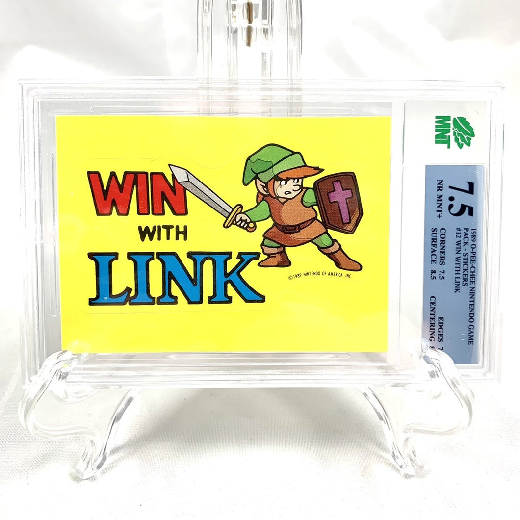 The Legend of Zelda Win with Link Sticker - MNT 7.5