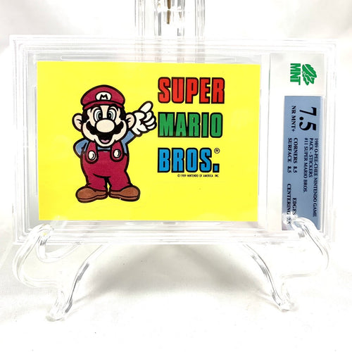 Super Mario Bros Logo with Mario Sticker - MNT 7.5