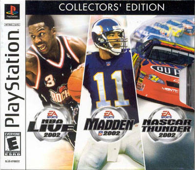 EA Sports Collectors' Edition - NBA Live 2002, Madden 2002, NASCAR Thunder 2002