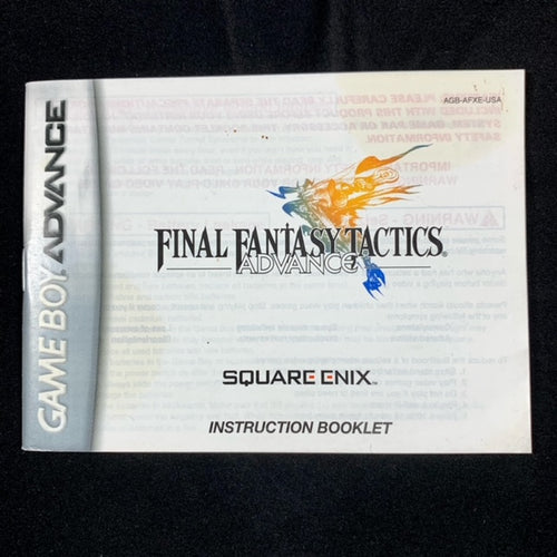Final Fantasy Tactics Advanced - Manual