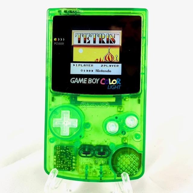 Custom GameBoy Color Console Green – RetroReplay