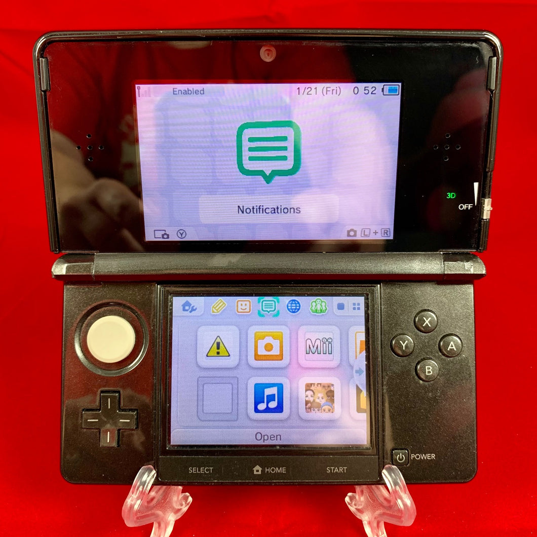 Nintendo 3DS Console Cosmo Black – RetroReplay - Main Image