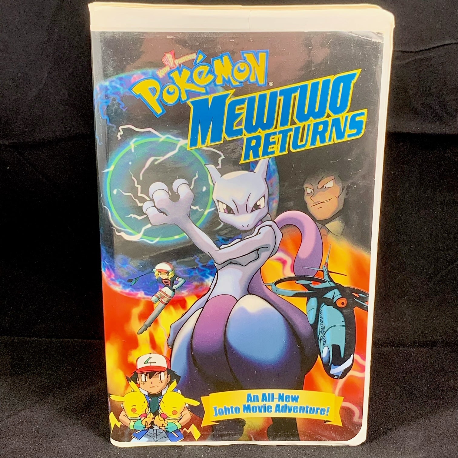 Pokemon Mewtwo Returns Movie VHS Johto Adventure Clamshell 2001 TESTED