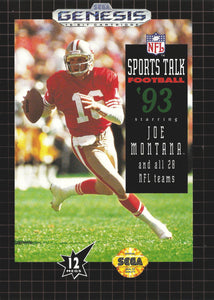 Sports Talk Football 93 Starring Joe Montana - Loose Cartridge