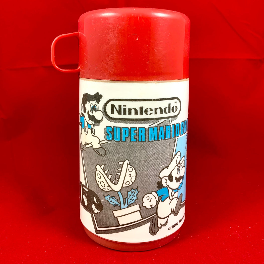 Super Mario Bros. Aladdin Thermos - Red - 1988